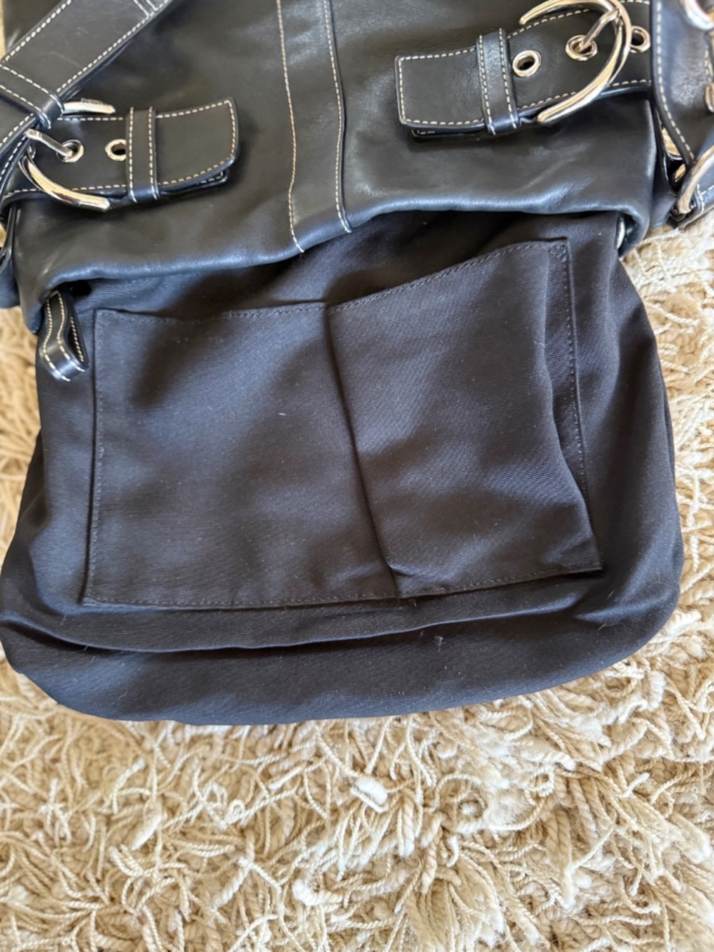 Vintage Coach Black Leather Soho Slim Crossbody Purse 1452 - Picture 11 of 15